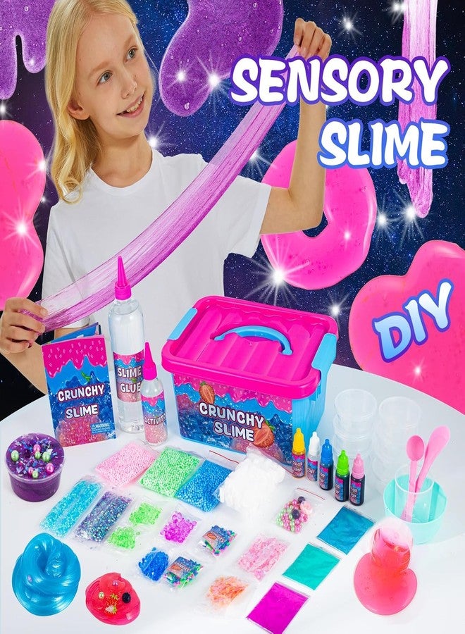 fsutvitg Unicorn Fruit Garden Crunchy Slime Kit,Ice Screen Cake Slime Sparkling Slime Making Kit,Foam, Jelly Cube Slime for Party Favors Kids Boys Girls Birthday Carnival Treasure Classroom Prizes - Image 4